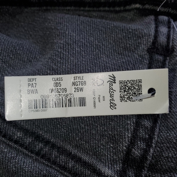 Madewell Distressed Jeans Womens Plus size 26W NWT - Picture 9 of 14